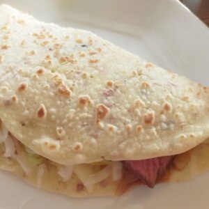 簡単 もちもちブリトー トルティーヤ 生地レシピ レシピ 作り方 By こし餡 楽天レシピ